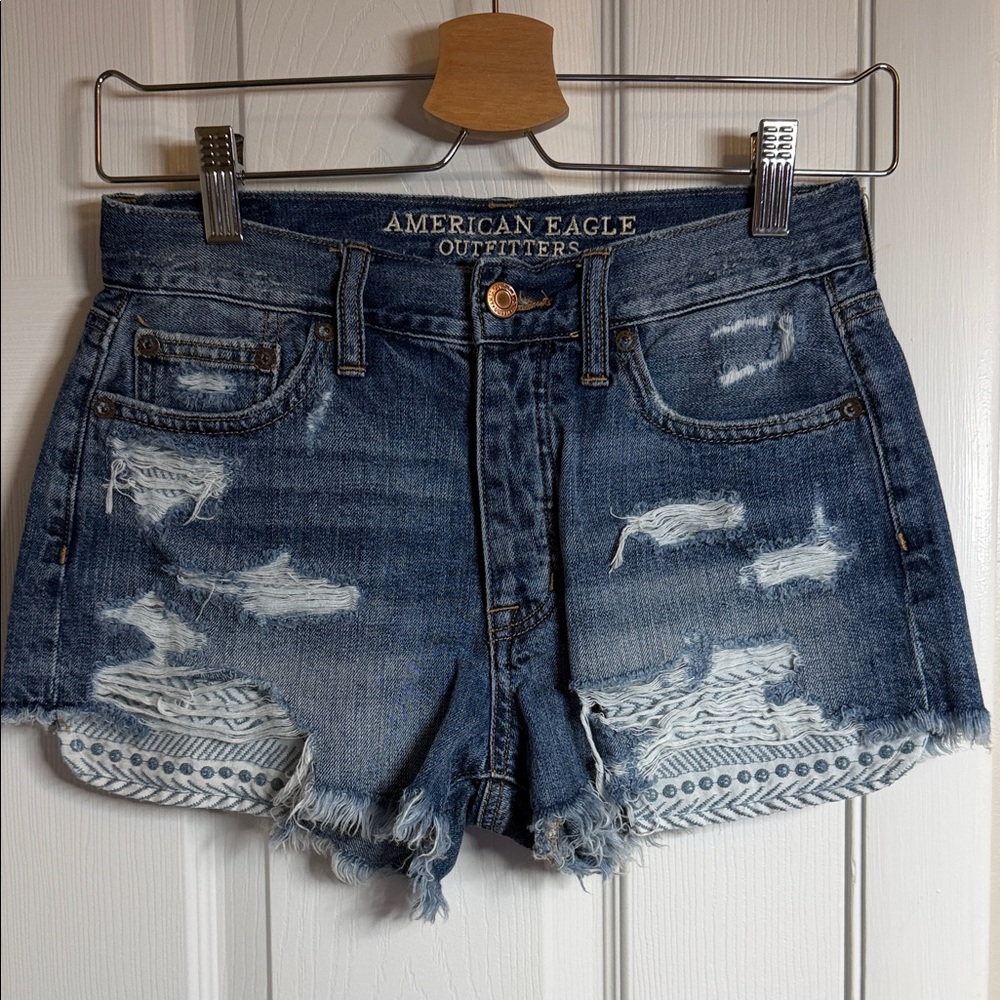 American Eagle Vintage High Rise Festival Shorts